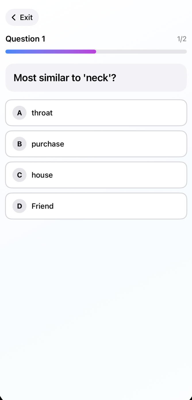 Test Yourself with Exam Mode